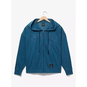 BoxLunch Harry Potter Ravenclaw Blue Full‎ Zip Hoodie Sweatshirt Large